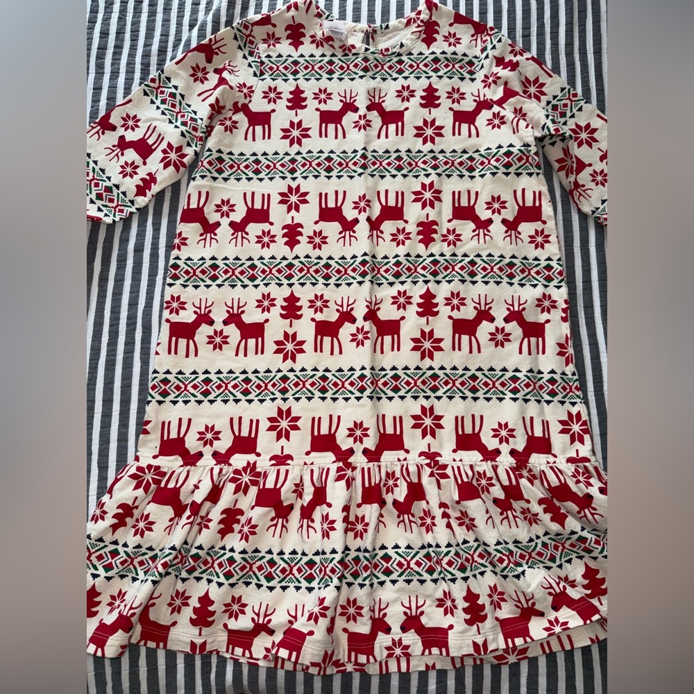 Hanna Andersson Christmas holiday nightgown size 12